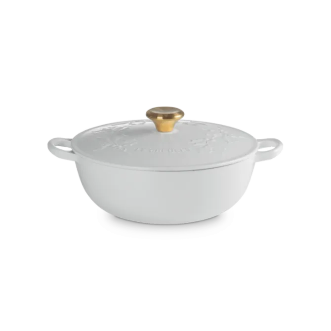 Le Creuset Holly Collectie wok-braadpan 4,1 liter ø 26 cm gietijzer cotton