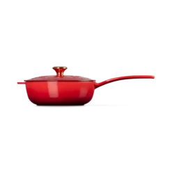 Le Creuset Holly Collection sauspan ø 21 cm gietijzer kersrood