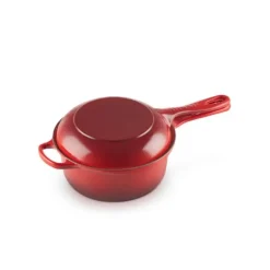 Le Creuset 2-in-1 steelpan 2,3 liter ø 22 cm gietijzer kersrood