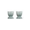 Le Creuset Jardin eierdop aardewerk Sea Salt 2 stuks