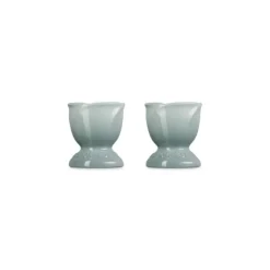Le Creuset Jardin eierdop aardewerk Sea Salt 2 stuks