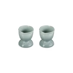 Le Creuset Jardin eierdop aardewerk Sea Salt 2 stuks