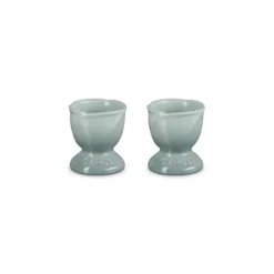 Le Creuset Jardin eierdop aardewerk Sea Salt 2 stuks