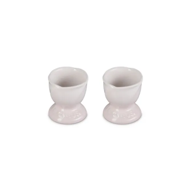 Le Creuset Jardin eierdop aardewerk Shell Pink 2 stuks