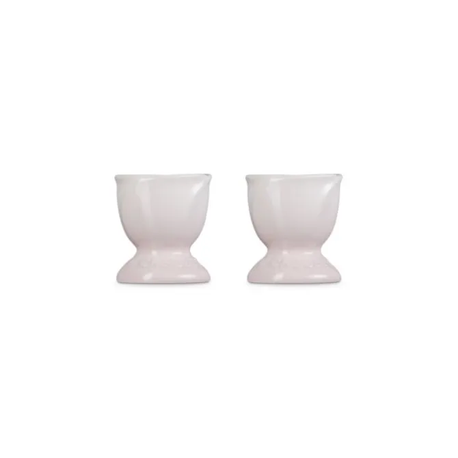 Le Creuset Jardin eierdop aardewerk Shell Pink 2 stuks