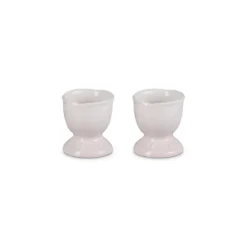 Le Creuset Jardin eierdop aardewerk Shell Pink 2 stuks