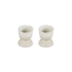 Le Creuset Jardin eierdop aardewerk Meringue 2 stuks