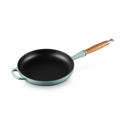 Le Creuset koekenpan rond met open greep ø 26 cm gietijzer Sea Salt