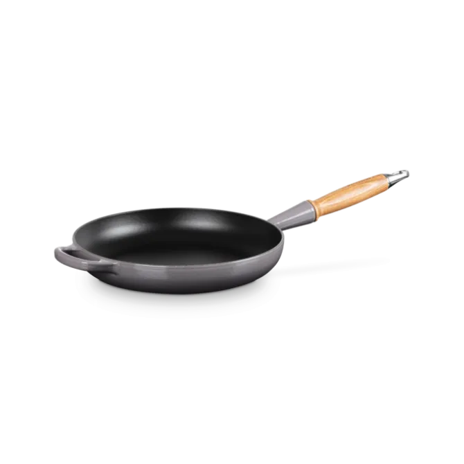 Le Creuset koekenpan rond met open greep ø 26 cm gietijzer Flint