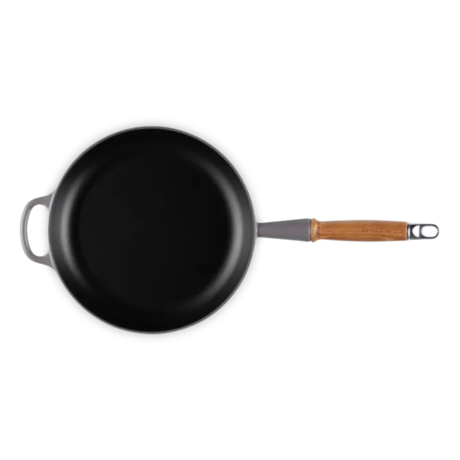 Le Creuset koekenpan rond met open greep ø 26 cm gietijzer Flint