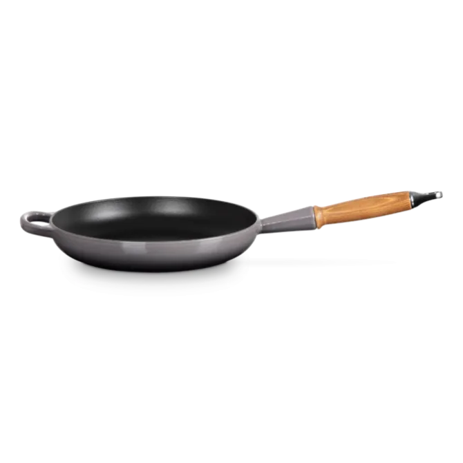 Le Creuset koekenpan rond met open greep ø 26 cm gietijzer Flint
