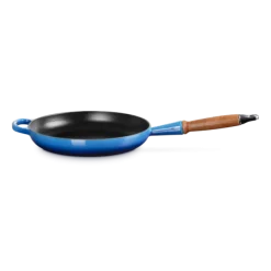 Le Creuset koekenpan rond met open greep ø 26 cm gietijzer Azure