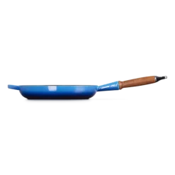 Le Creuset koekenpan rond met open greep ø 26 cm gietijzer Azure