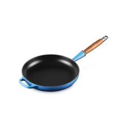 Le Creuset koekenpan rond met open greep ø 26 cm gietijzer Azure