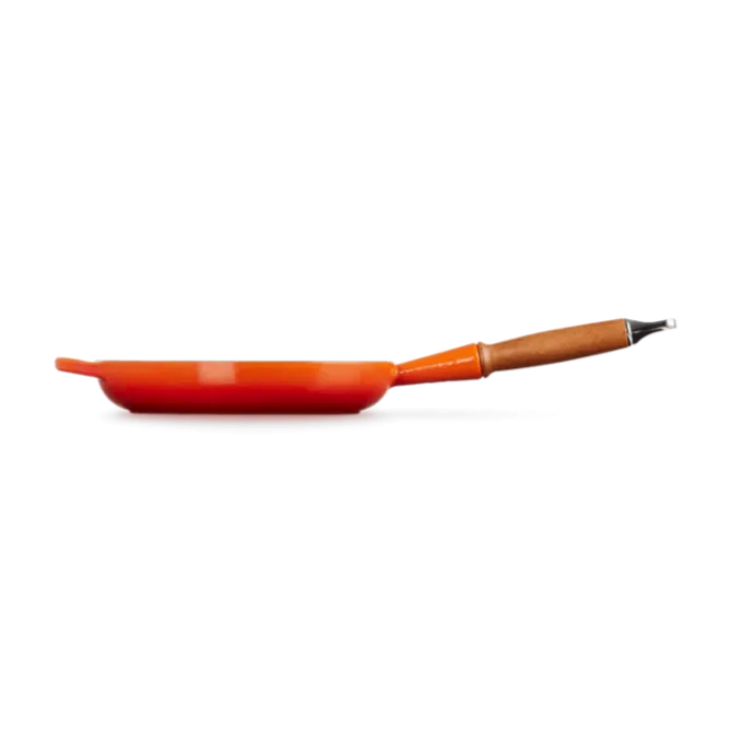 Le Creuset koekenpan rond met open greep ø 24 cm gietijzer vulcanique