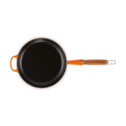 Le Creuset koekenpan rond met open greep ø 24 cm gietijzer vulcanique