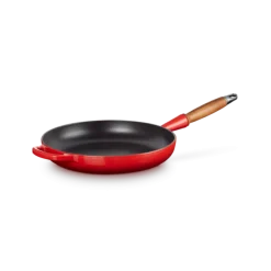 Le Creuset koekenpan rond met open greep ø 28 cm gietijzer kersrood