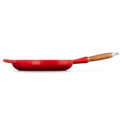 Le Creuset koekenpan rond met open greep ø 28 cm gietijzer kersrood