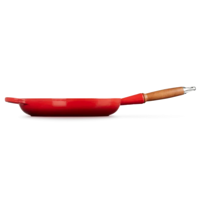 Le Creuset koekenpan rond met open greep ø 28 cm gietijzer kersrood