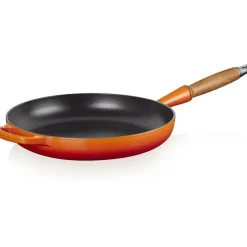 Le Creuset koekenpan rond met open greep ø 28 cm gietijzer vulcanique