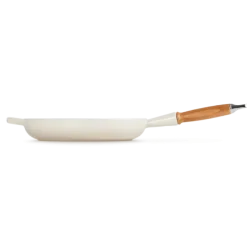 Le Creuset koekenpan rond met open greep ø 28 cm gietijzer mat zwart
