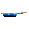 Le Creuset koekenpan rond met open greep ø 28 cm gietijzer Azure