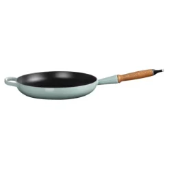 Le Creuset koekenpan rond met open greep ø 28 cm gietijzer Sea Salt