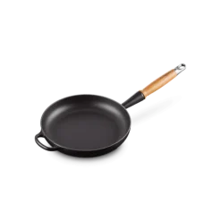 Le Creuset koekenpan rond met open greep ø 24 cm gietijzer zwart