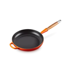 Le Creuset koekenpan rond met open greep ø 26 cm gietijzer vulcanique