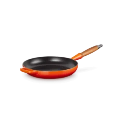 Le Creuset koekenpan rond met open greep ø 26 cm gietijzer vulcanique
