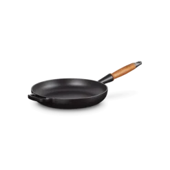Le Creuset koekenpan rond met open greep ø 26 cm gietijzer mat zwart