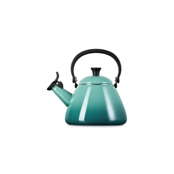 Le Creuset Kone fluitketel 1,6 liter staal Bleu Riviera