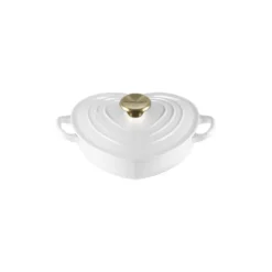 Le Creuset lage braadpan hartvormig ø 20 cm gietijzer kersrood