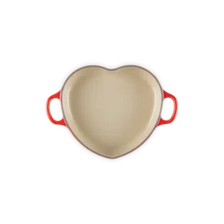Le Creuset lage braadpan hartvormig ø 20 cm gietijzer kersrood