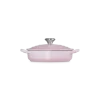 Le Creuset lage braadpan hartvormig ø 20 cm gietijzer Shell Pink