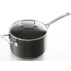 Le Creuset Les Forgées steelpan met glasdeksel 2,8 liter ø 18 cm aluminium