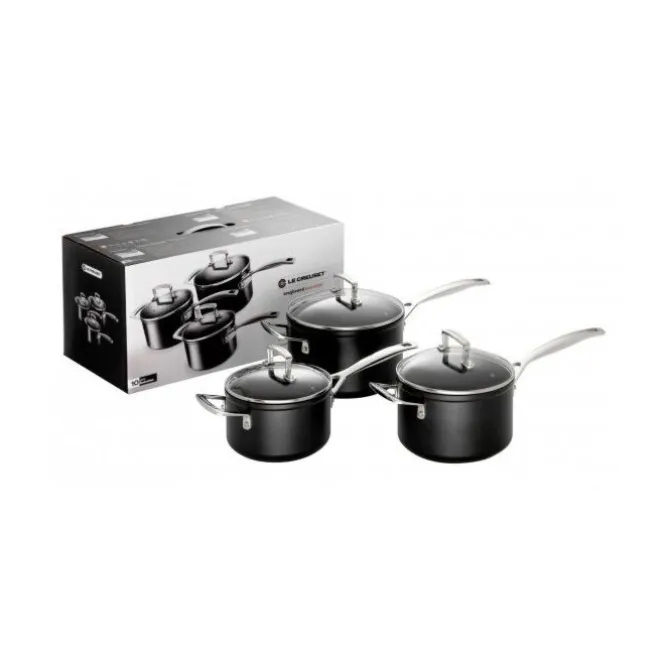 Le Creuset Les Forgées steelpannenset aluminium 3-delig