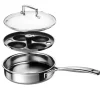 Le Creuset Magnetik sauteerpan met pocheerinzet ø 20 cm rvs