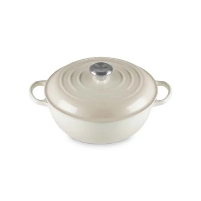 Le Creuset Marmite met hoge deksel ø 26 cm gietijzer Meringue