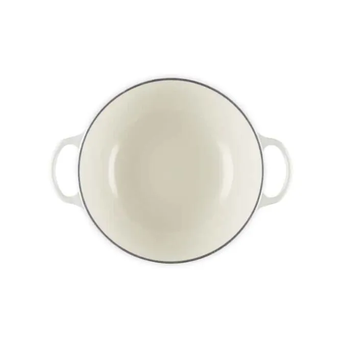 Le Creuset Marmite met hoge deksel ø 26 cm gietijzer Meringue