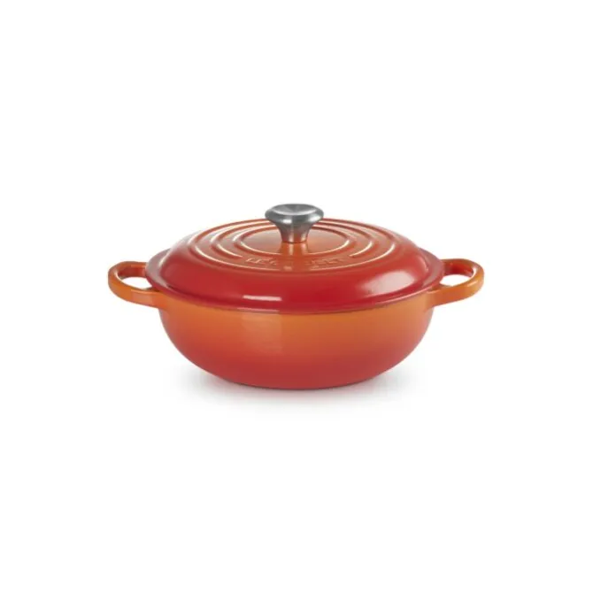 Le Creuset Marmite wok-braadpan ø 22 cm gietijzer vulcanique