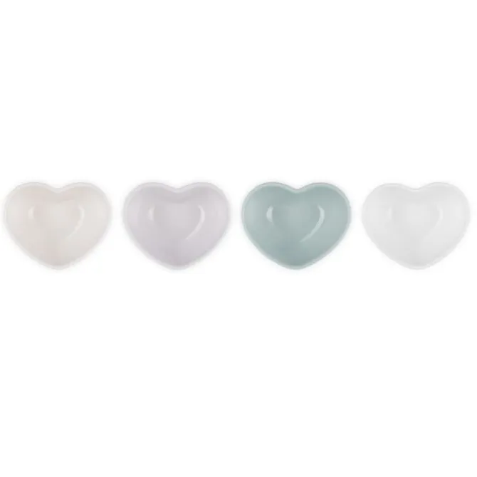 Le Creuset mini kom hart aardewerk diverse kleuren 4-delig