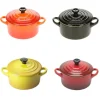 Le Creuset minipan ø 10 cm aardewerk roodtinten 4-delig