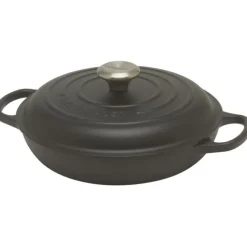 Le Creuset multifunctionele braadpan 2,2 liter ø 26 cm gietijzer matzwart