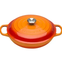 Le Creuset multifunctionele braadpan 3,2 liter ø 30 cm gietijzer vulcanique