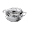 Le Creuset multi-stoommand voor 20/24 cm pannen rvs met deksel