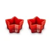 Le Creuset Noel ramekin ster aardewerk kersrood 2 stuks