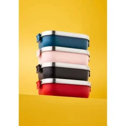 Le Creuset On The Go lunchbox 900 ml rvs mat zwart