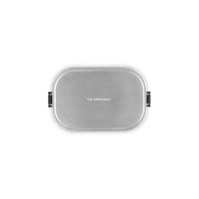 Le Creuset On The Go lunchbox 900 ml rvs mat zwart