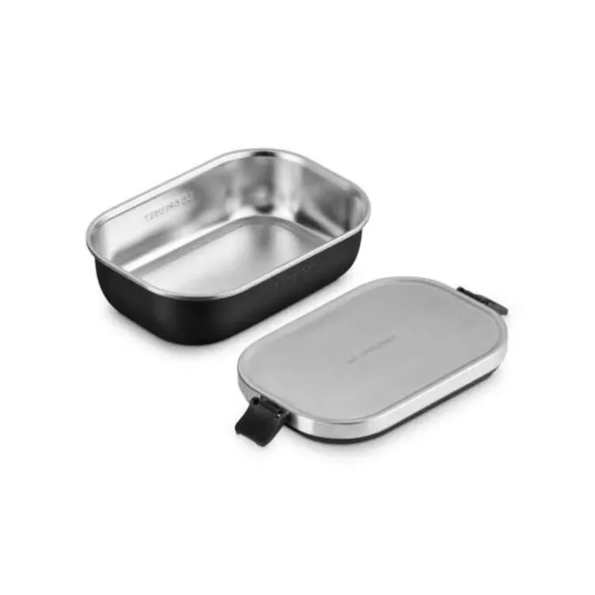 Le Creuset On The Go lunchbox 900 ml rvs mat zwart